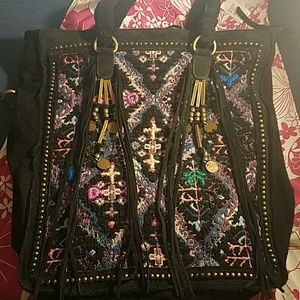 Free People Suede, Tapestry Handbag